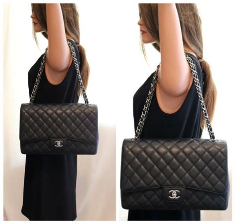 chanel maxi flap caviar|Chanel Classic Jumbo & Maxi Bags .